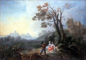 Le Repos Apres La Chasse by Jean Baptiste Lallemand