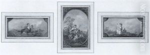 Ceres Dans Un Encadrement Peint by Jean Baptiste Lallemand