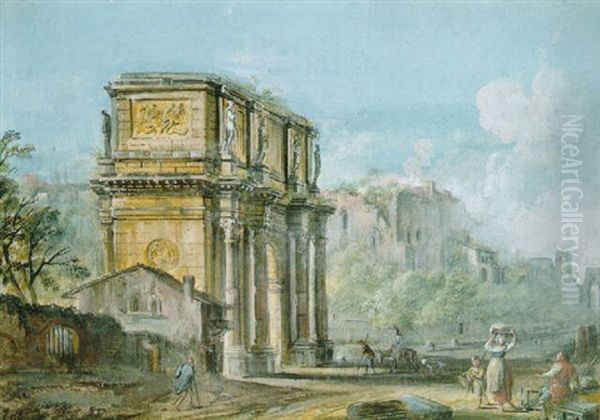 The Forum With The Arch Of Constantine - view 1