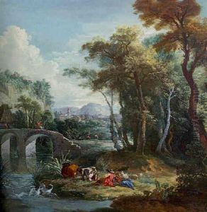 Cavalier Dans Un Paysage