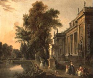 La Promenade Devant Un Palais by Jean Baptiste Lallemand