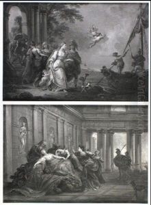 The Abduction Of Helen by Jean Baptiste Lallemand
