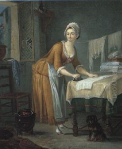 Les Metiers De Paris, La Repasseuse by Jean Baptiste Lallemand