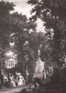 A Garden Party by Jean Baptiste Lallemand