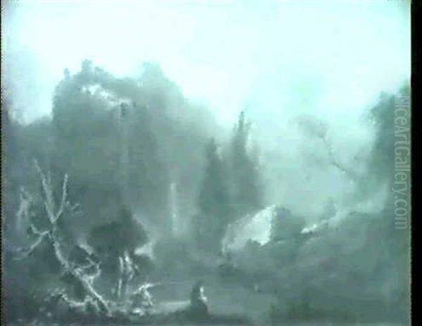 Paysage Rocheux Anime De Pecheurs - view 1