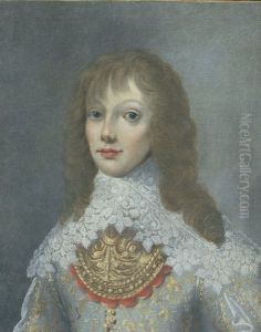 Portrait De Charles Iiie (?), Fils De Nicolas De Baignart Et De Demoiselle Marie De Moncy