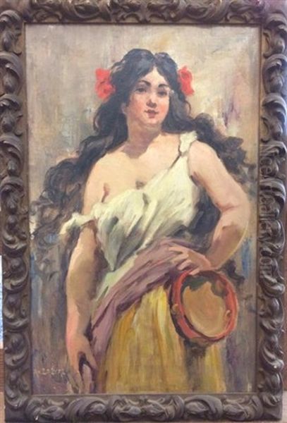 Femme Au Tambourin - view 1