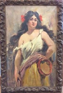 Femme Au Tambourin