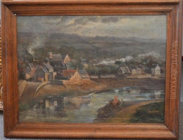 Bord De Riviere Au Village - view 1