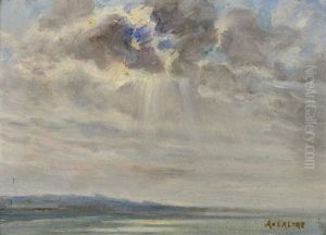 Etude De Ciel (study) by Adolphe Lalire LaLyre