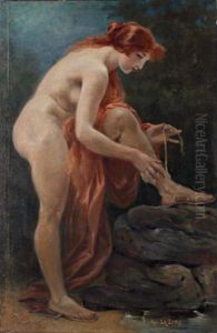 Nu A La Spartiate by Adolphe Lalire LaLyre