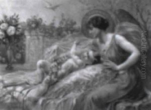 Guardian Angel by Adolphe Lalire LaLyre