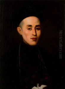 Portrait Of A Hong Merchant Of Canton by Lam Qua