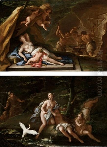 Venere Nella Fucina Di Vulcano (+ Diana E Atteone; Pair) - view 1