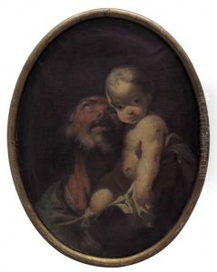 San Giuseppe Con Bambino by Giulia Lama