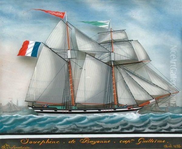 Le Brick "josephine" De Bayonne, Capt Guillerme - view 1