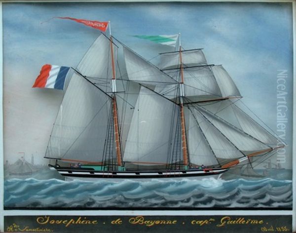 Le Brick "josephine" De Bayonne Capt Guillerme - view 1