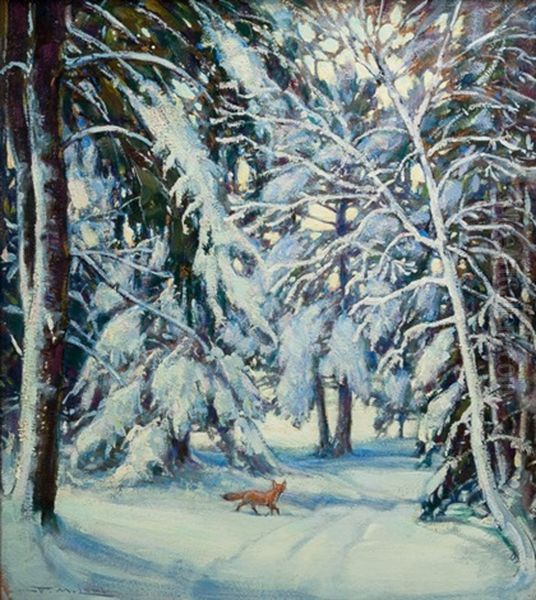 Fox In Snow - view 1