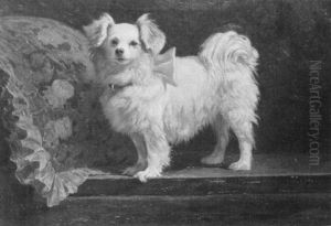 Portrait Of A Phalene Papillon by Frederick Mortimer Lamb