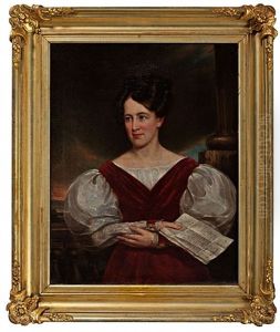 Wedding Portrait Of Mary Corcoran by James Reid Lambdin
