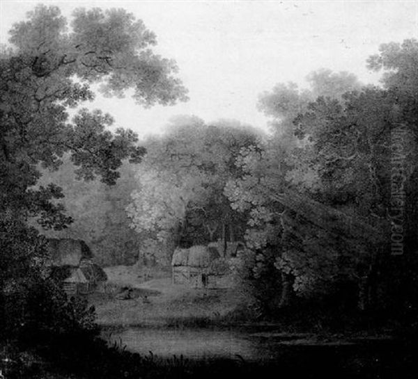 Cottage In A Wooded Autumn Landscape - view 1