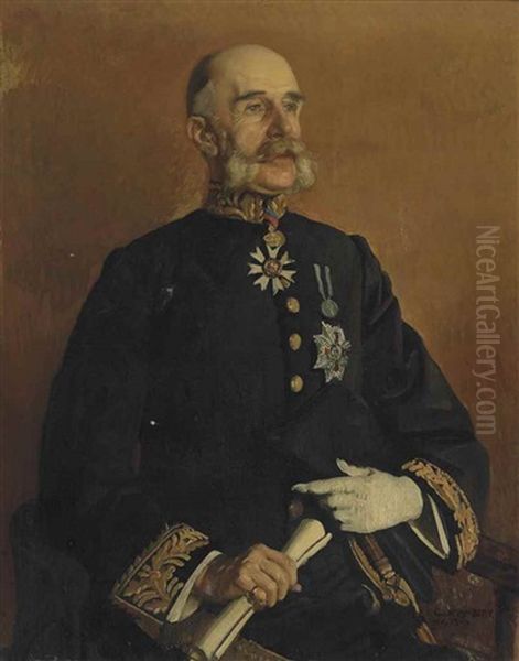 Portrait Of A Courtier, Probably A Privy Counsellor, Seated Three-quarter Length, Holding A Scroll - view 1