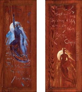 Two Wood Panels