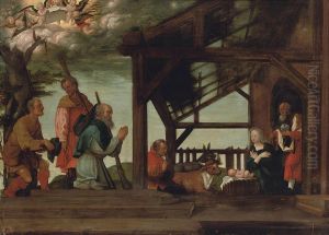 The Adoration Of The Shepherds by Barthel Beham
