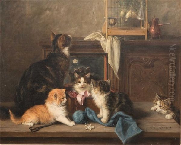 Cats Playing - view 1