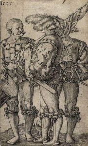 Standard Bearer, 
Piper And Drummer