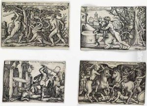 The Labors Of Hercules by Hans Sebald Beham