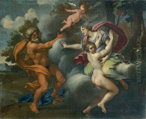 Diane Protegeant Une Nymphe Des Avances D'un Dieu by Bonaventura Lamberti