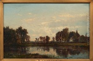 Paysage Au Bord D'une Riviere