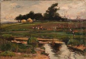 Landscape With Harvest Workers