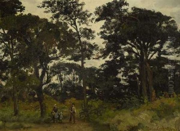 Bauernfamilie Auf Dem Waldweg - view 1