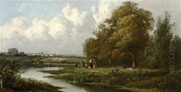 Jardiniers Au Bord De La Riviere - view 1