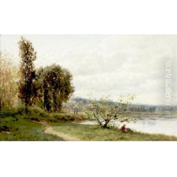 Path Beside A Pond - view 1