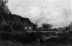 Washerwomen On The Bank Of A River