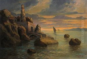 View Of Andros by Christos Lambiris