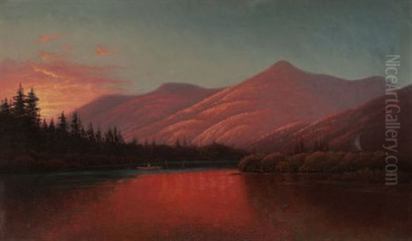 Sunset, Silver Lake Cottonwood Canyon, Utah - view 1