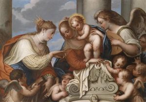 Die Mystische Vermahlung Der Heiligen Katharina Die Mystische Vermahlung Der Heiligen Katharina