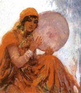 La Joueuse De Tambourin, Tunisie by William Lambrecht