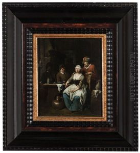 Scena Di Interno In Una Cucina by Jan Baptist Lambrechts