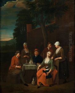 Muntere Gesellschaft by Jan Baptist Lambrechts