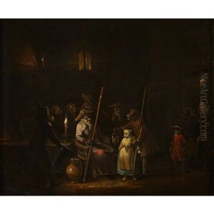 A Cat Judged By Monkeys by Jan Baptist Lambrechts