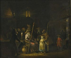 A Cat Judged By Monkeys by Jan Baptist Lambrechts