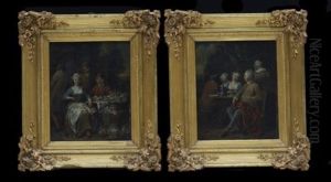 Vardshusinteriorer, Ett Par (pair) by Jan Baptist Lambrechts