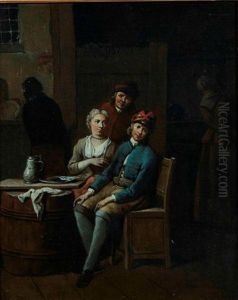 Couples Attables (pair) by Jan Baptist Lambrechts