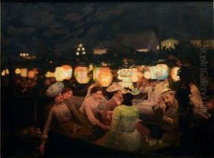Lampionfahrt Auf Der Havel by Karl Behm