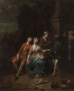 Galante Gesellschaft Im Park by Jan Baptist Lambrechts